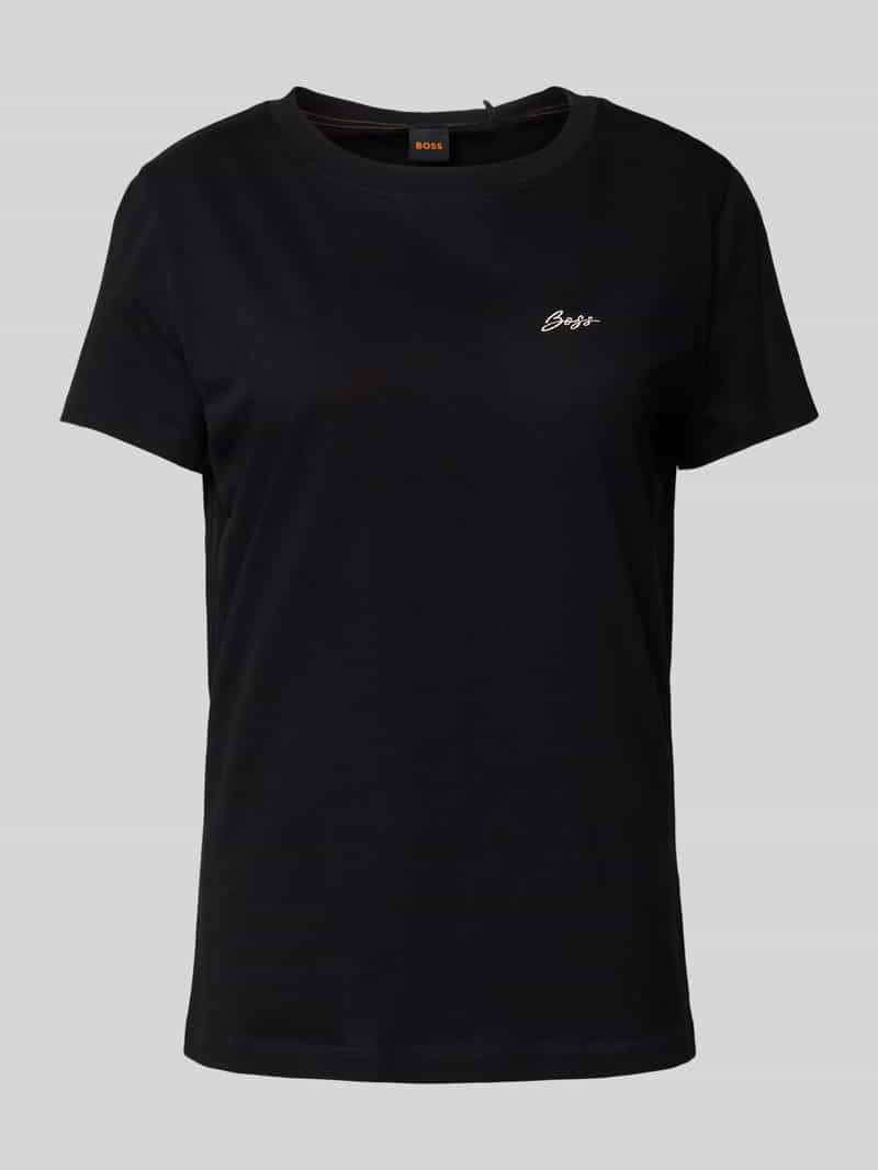 T-shirt z wyhaftowanym logo model ‘Esogo’