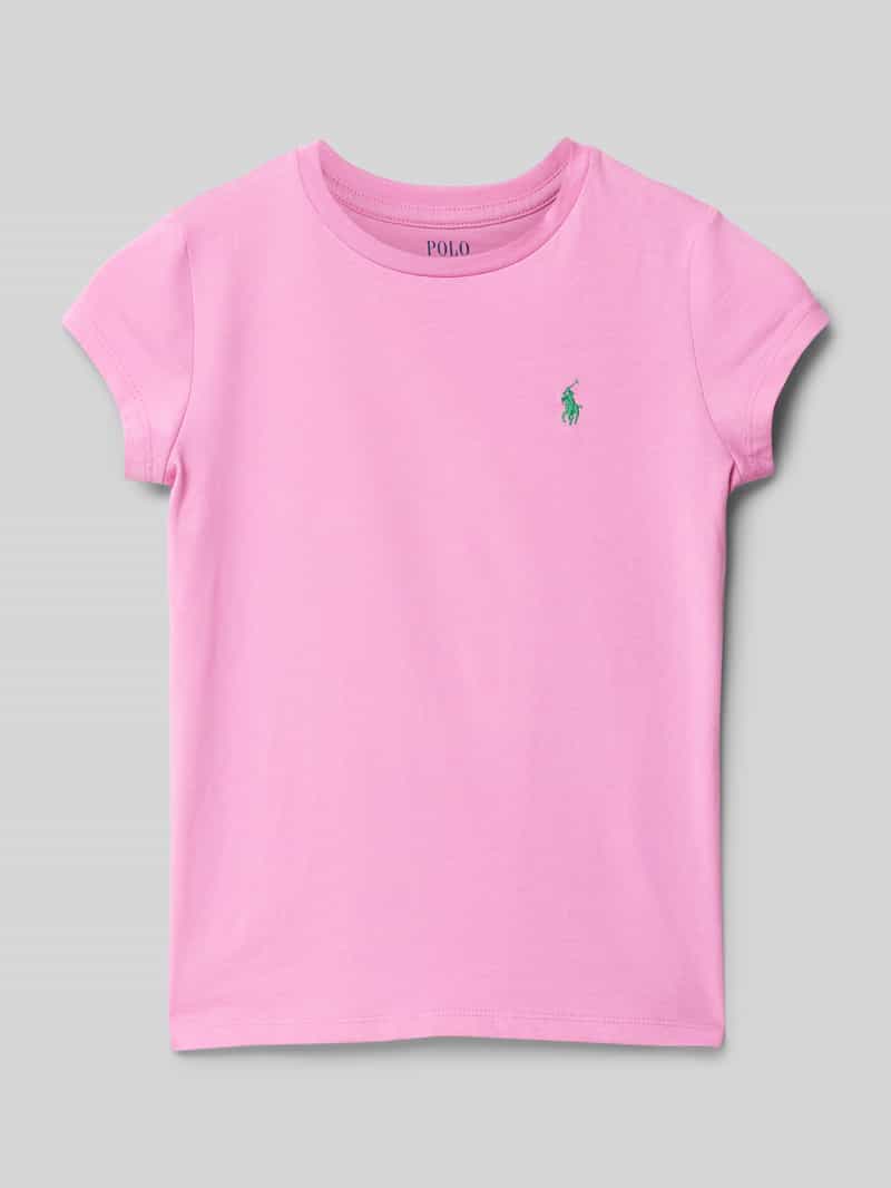 T-shirt z wyhaftowanym logo