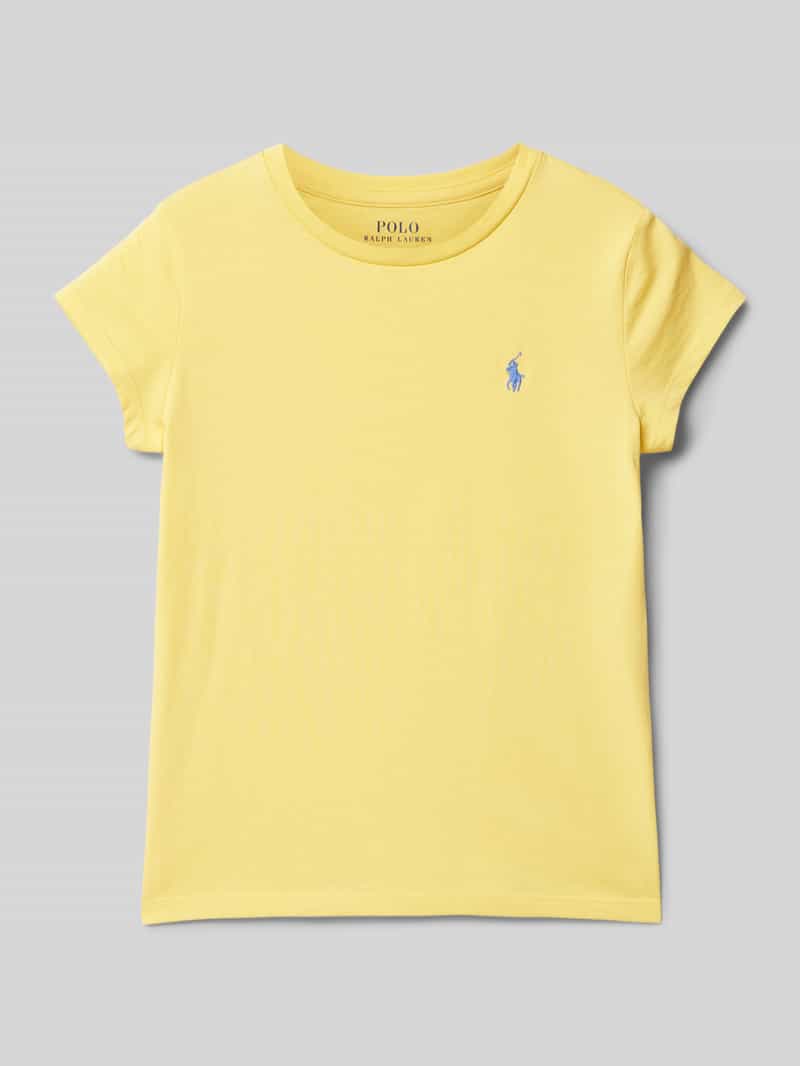 T-shirt z wyhaftowanym logo