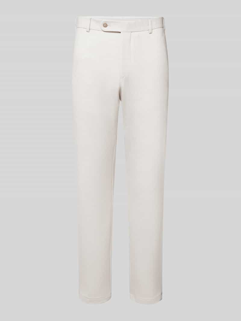 Spodnie materiałowe z wpuszczanymi kieszeniami w stylu francuskim