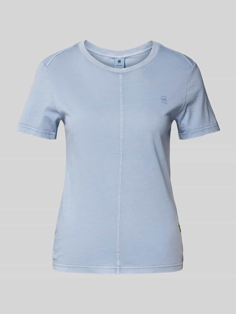 T-shirt z wyhaftowanym logo