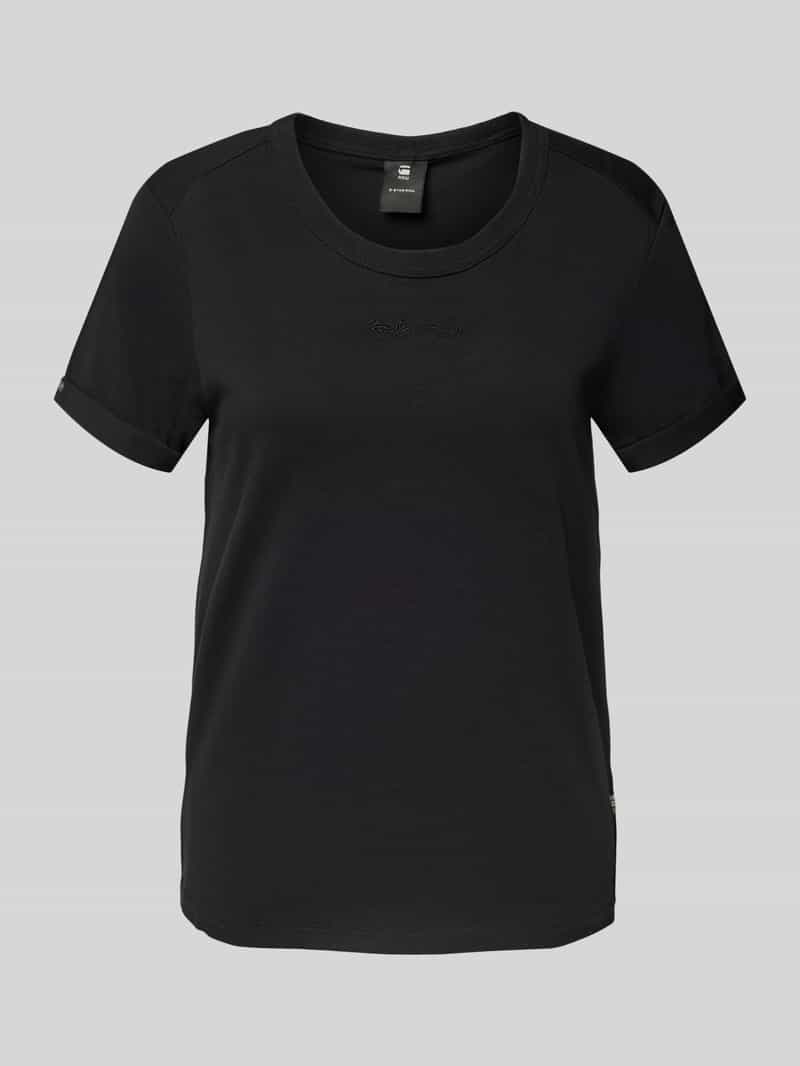 T-shirt z wyhaftowanym logo