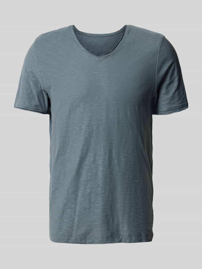 T-shirt z dekoltem w serek