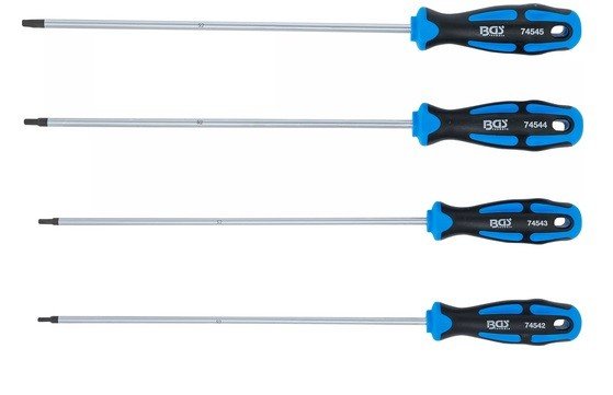 Zestaw wkrętaków Torx T15-T30 Bardzo długie, BGS