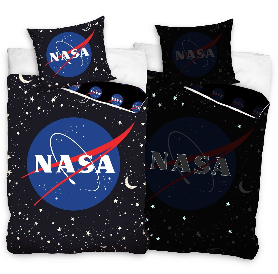 Komplet pościeli 140x200cm NASA KOSMOS świecąca w ciemności