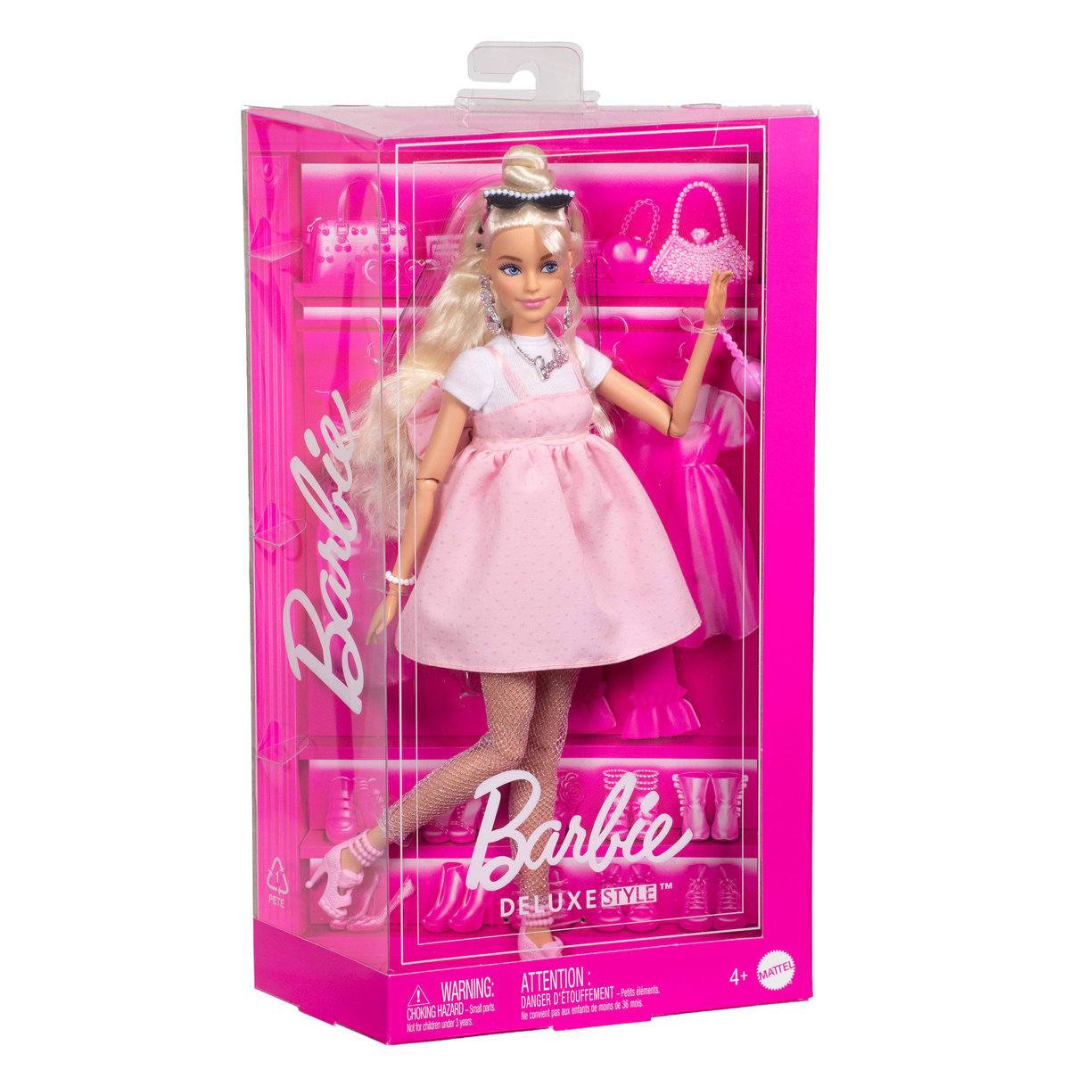 Barbie, Deluxe Style HYV27, Lalka w sukience z kokardą, dla dzieci 4+