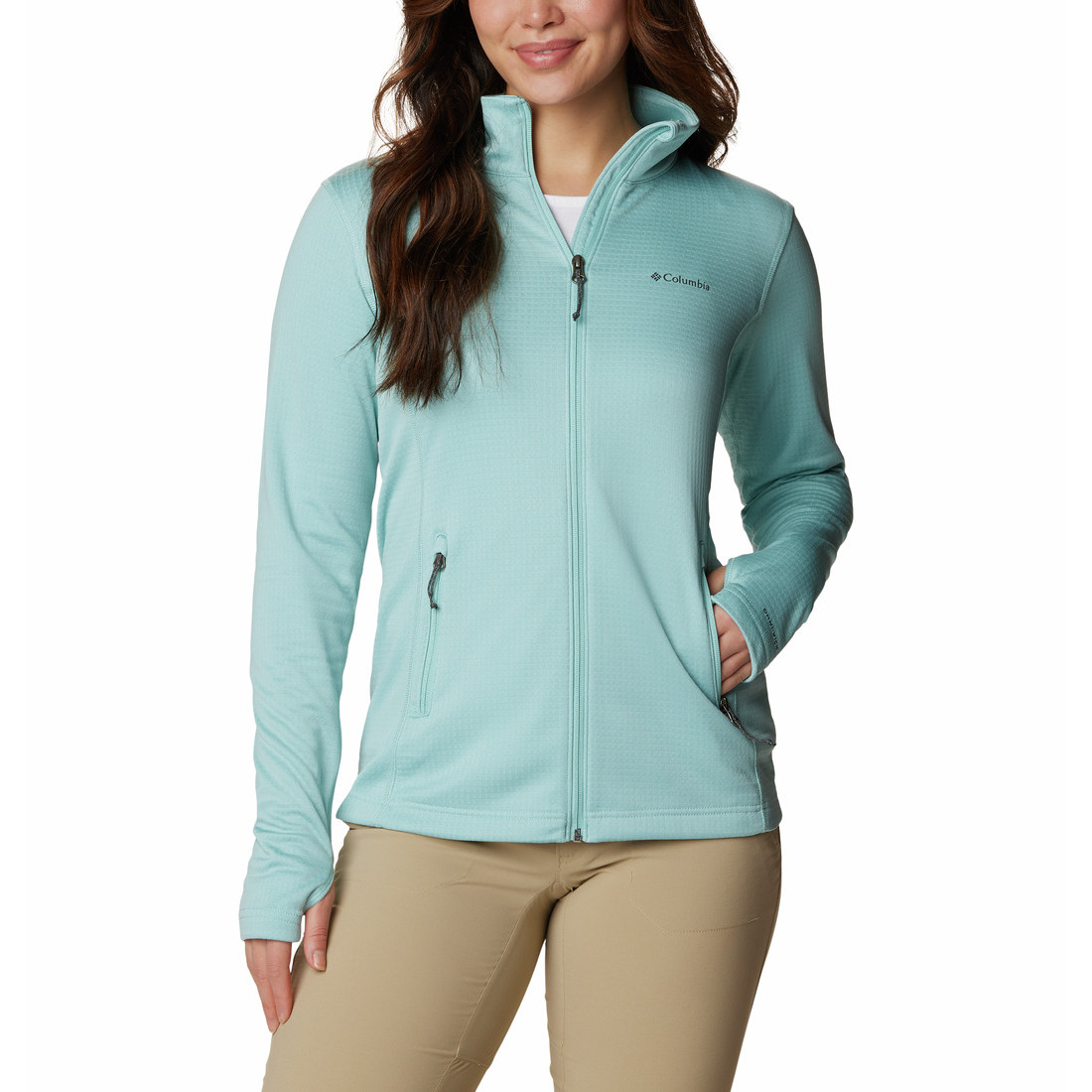 Bluza damska Columbia W Park View Grid Fleece Full Zip Rozmiar: XL / Kolor: różowy