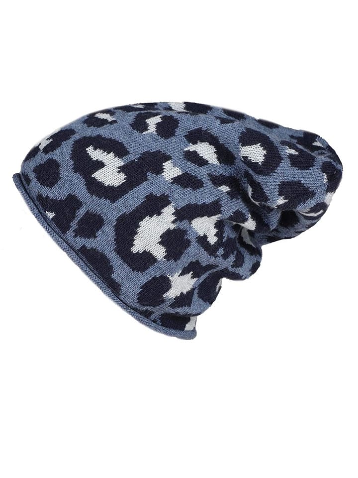 Zwillingsherz Czapka beanie w kolorze niebieskim