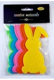 Zajączki z filcu 13cm 10szt mix