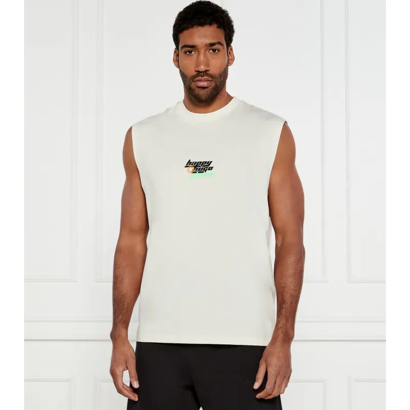Hugo Blue Tank top Nalkiya Regular Fit
