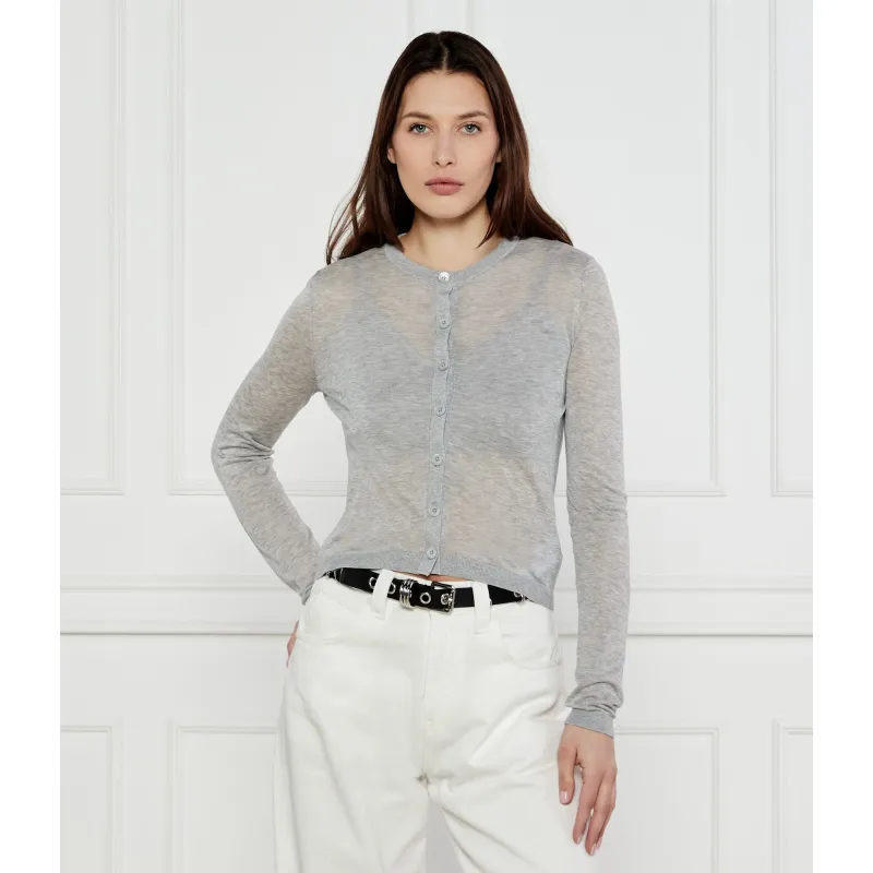 Michael Kors Kardigan + top Cropped Fit z dodatkiem jedwabiu