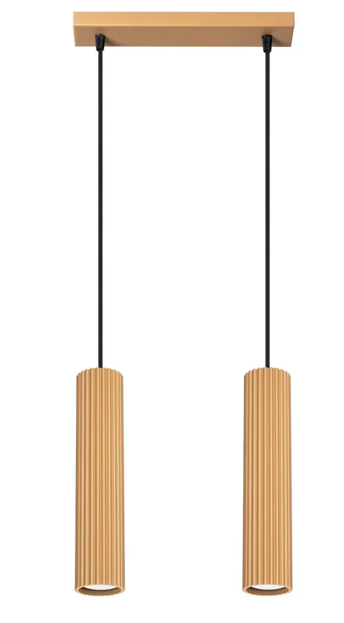 Wisząca podwójna złota lampa - 20X D297 C1-W91