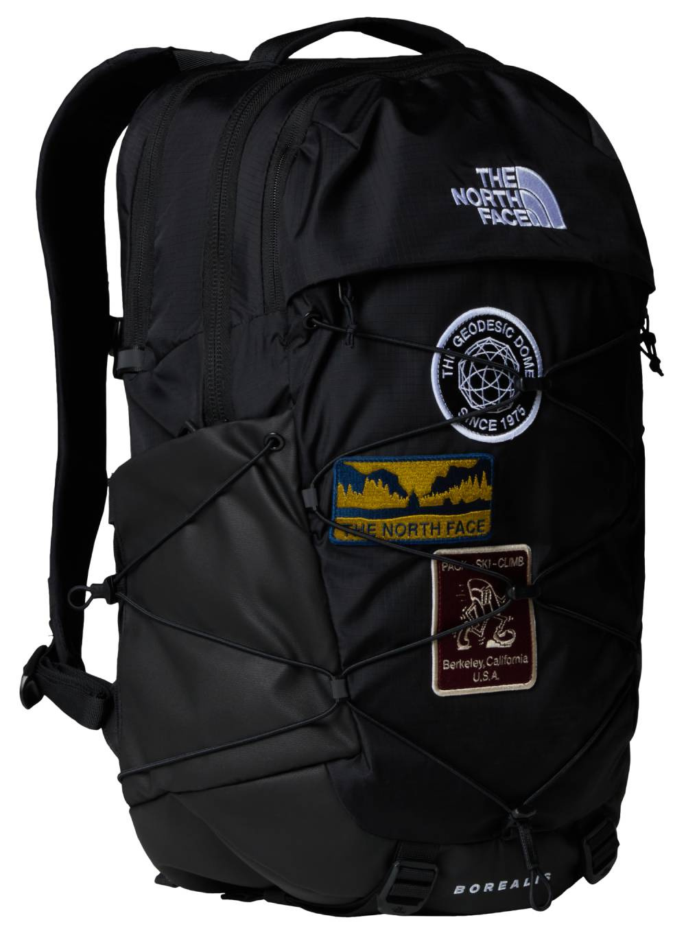 Plecak miejski The North Face Borealis - tnf black U Borealis patch / tnf white