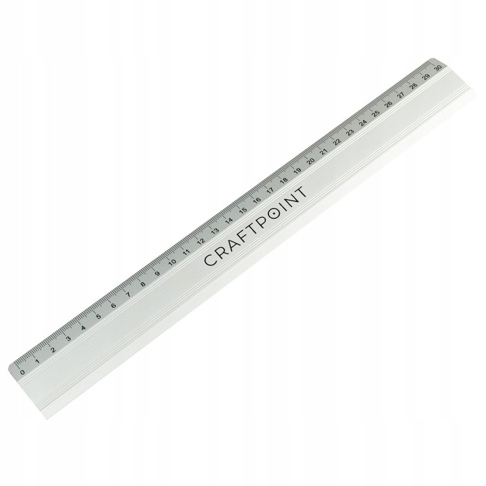 Metalowa Linijka antypoślizgowa do cięcia skóry 30 cm - CraftPoint