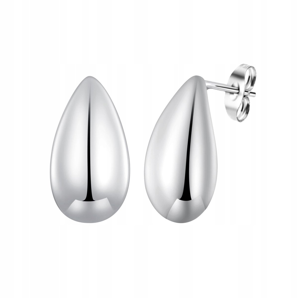 KOLCZYKI srebrne ŁEZKA łezki srebro S925 eleganckie KROPLA kropelka sztyft