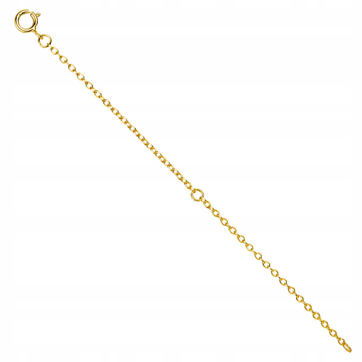 Przedłużka do łańcuszka bransoletki ZŁOTA 10cm srebro pr 925 przedłużenie