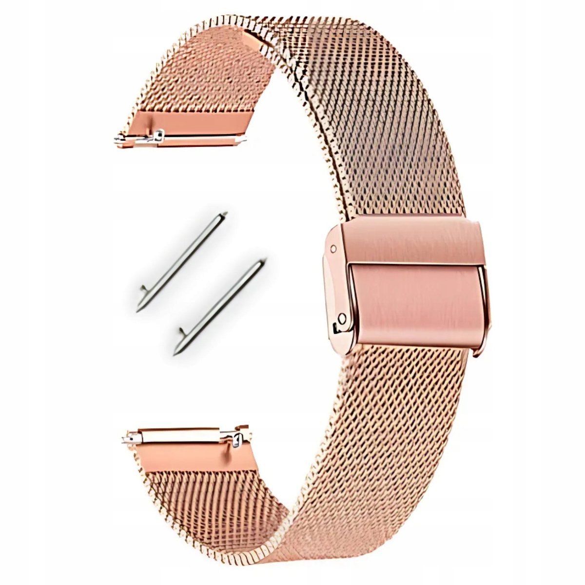 Bransoleta mesh złoty róż 18 mm