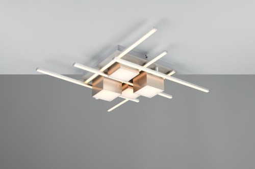 Roger lampa sufitowa (z pilotem) 10xLED/35W/CCT nikiel 647810407