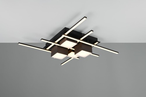 Roger lampa sufitowa (z pilotem) 10xLED/35W/CCT czarna 647810432