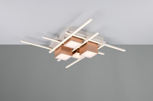 Roger lampa sufitowa (z pilotem) 10xLED/35W/CCT szara/kawowa 647810465