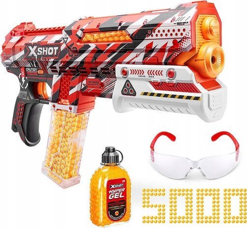 XShot XShot X-SHOT žaislinis šautuvas Hyper Gel, 1 serija, 5000 želinių rutuliukų, asort., 36622