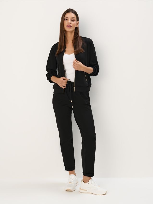 Mohito - Dresowe czarne joggery - czarny