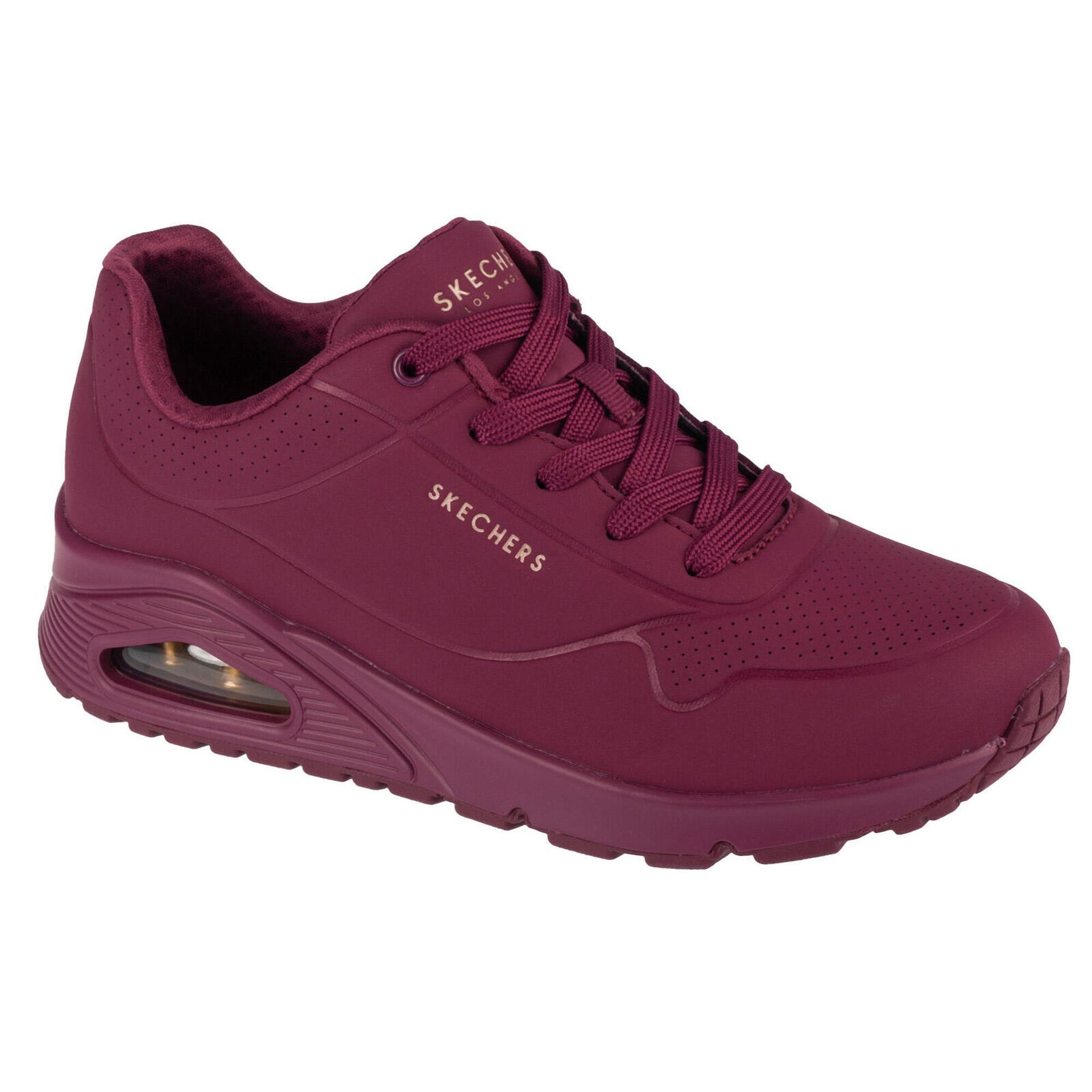Buty damskie Skechers Uno śliwkowe matowe z poduszką amortyzującą roz. 40