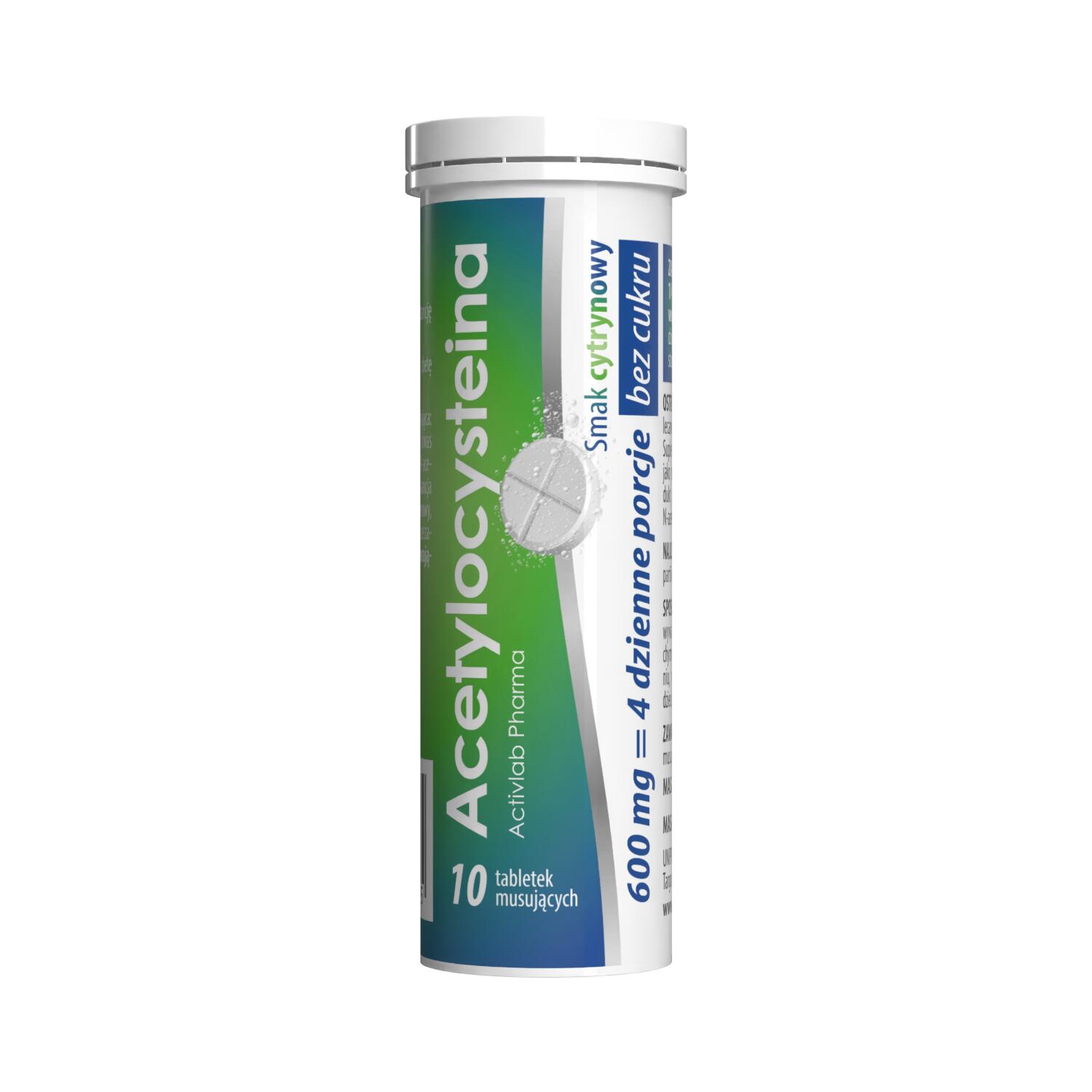 ACTIVLAB - Acetylcysteine - 10tabs. - Lemon
