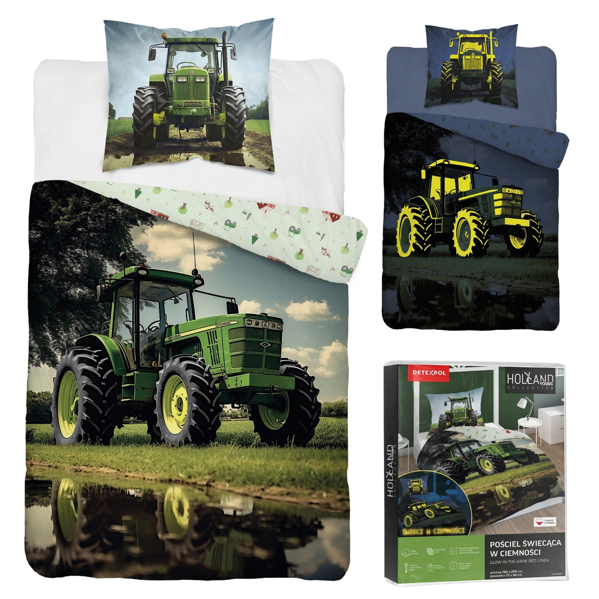 Pościel 140 x 200 2cz FLUO Młodzieżowa Jaime 5409A