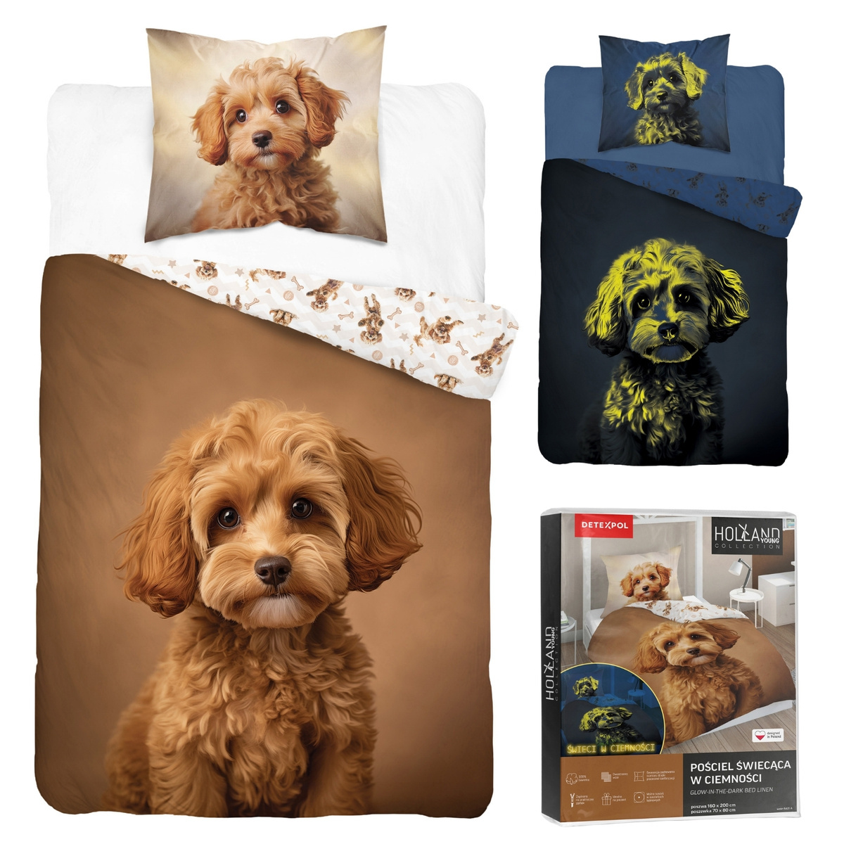 Pościel 140 x 200 2cz FLUO Młodzieżowa Jaime 5421A