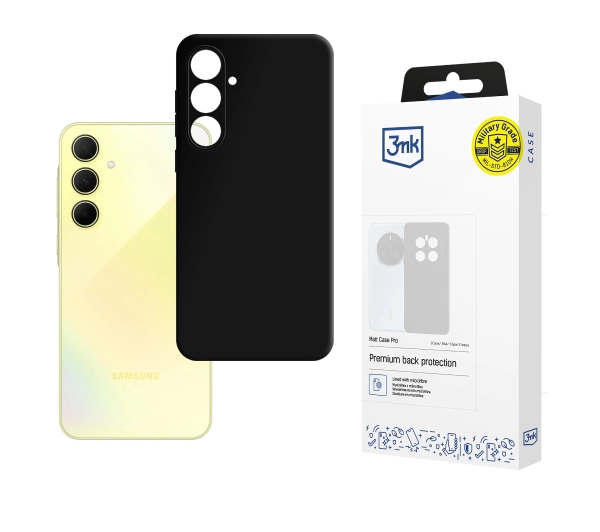 3mk Matt Case Pro do Galaxy A35 5G Czarny