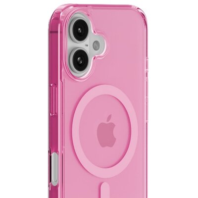 Etui HOLDIT MagSafe do Apple iPhone 16 Przezroczysto-różowy