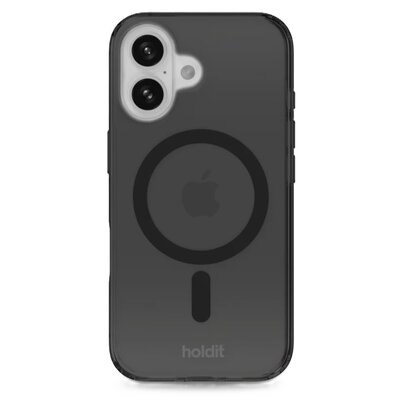 Etui HOLDIT MagSafe do Apple iPhone 16 Czarny transparentny