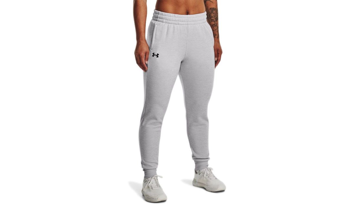 Spodnie dresowe damskie UA Essential Fleece Joggers Under Armour 1373054-014 Szary