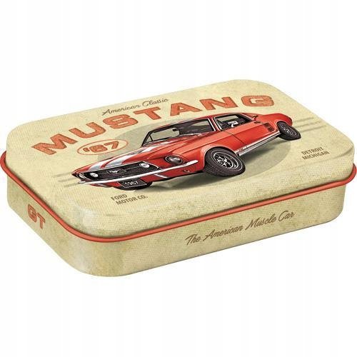 Miętówki XL FORD MUSTANG GT 1967 cukierki metalowe pudełko duże 40g