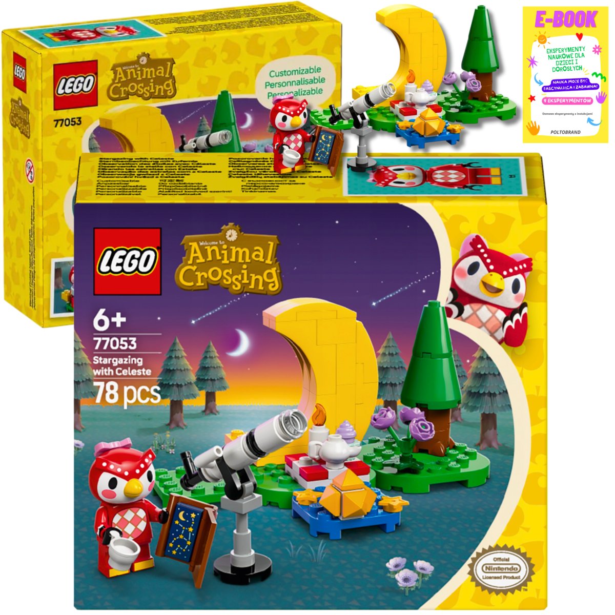 LEGO ANIMAL CROSSING Obserwacja gwiazd z Celeste LEGO PREZENT 77053 + EBOOK
