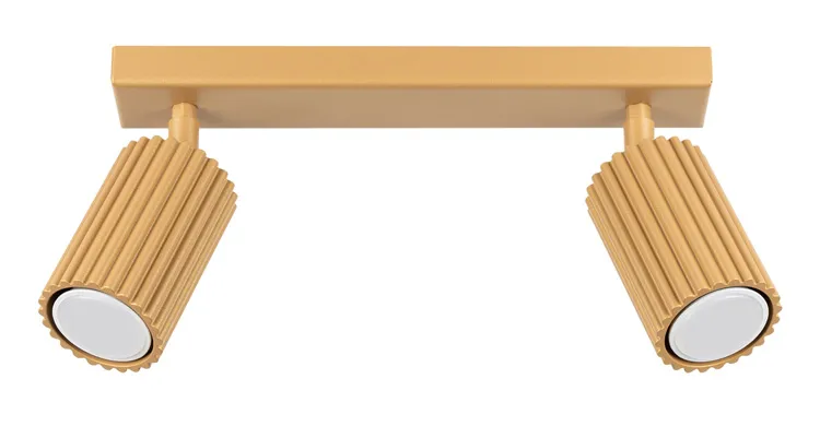 Złota podwójna lampa sufitowa w stylu glamour - 2X D305 S1-Z99