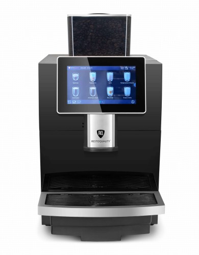 Automatyczny ekspres do kawy RQK2B z ekranem dotykowym pojemnik 2l podłączenie do wody czarny Resto Quality