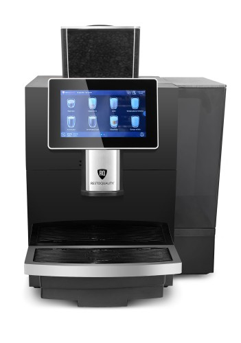Automatyczny ekspres do kawy RQK8B z ekranem dotykowym pojemnik 8l podłączenie do wody czarny Resto Quality