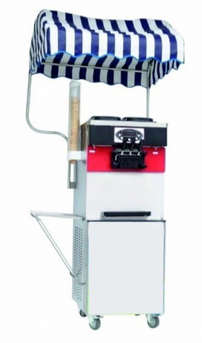 Maszyna do lodów włoskich RQMG33A 2 smaki +mix automat do lodów nocne chłodzenie pompa napowietrzająca 2x13 l Resto Quality