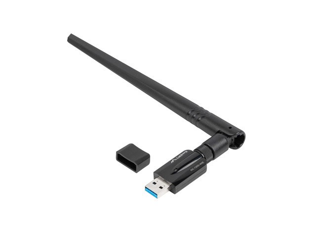 Lanberg bezprzewodowa karta sieciowa WiFi USB 3.0 AC1200 Dual band 1 wewn. +1 zewn. antena NC-1200-WIE