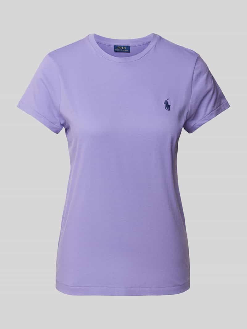 T-shirt z wyhaftowanym logo