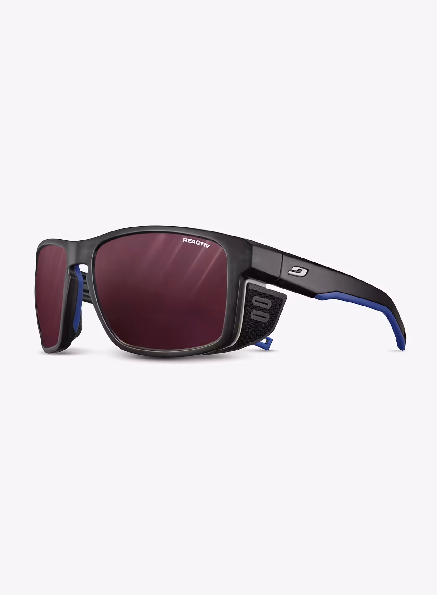 Okulary w góry Julbo Shield - REACTIV 0-4 HC - black translu/blue/white