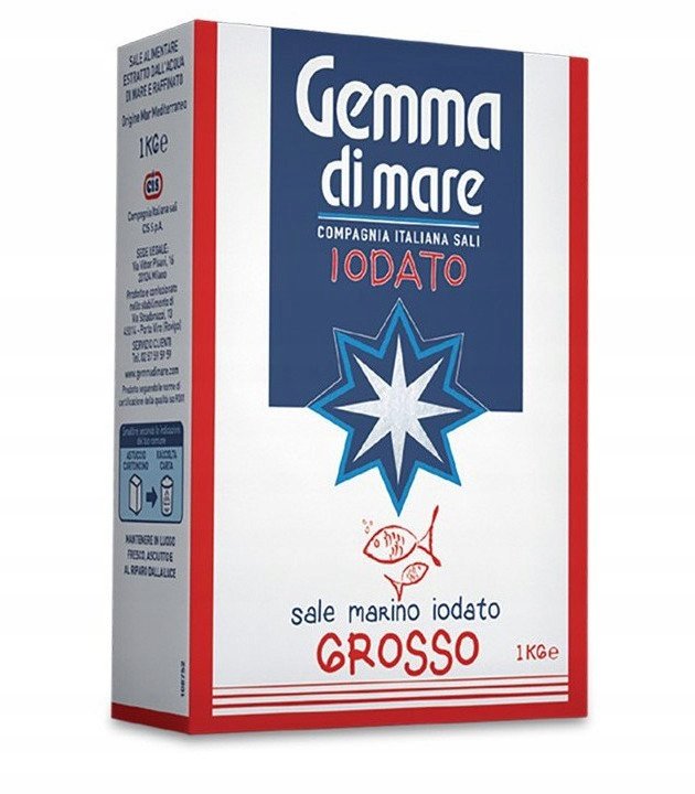 S��l morska gruba jodowana 1kg - Gemma Di Mare w��oska