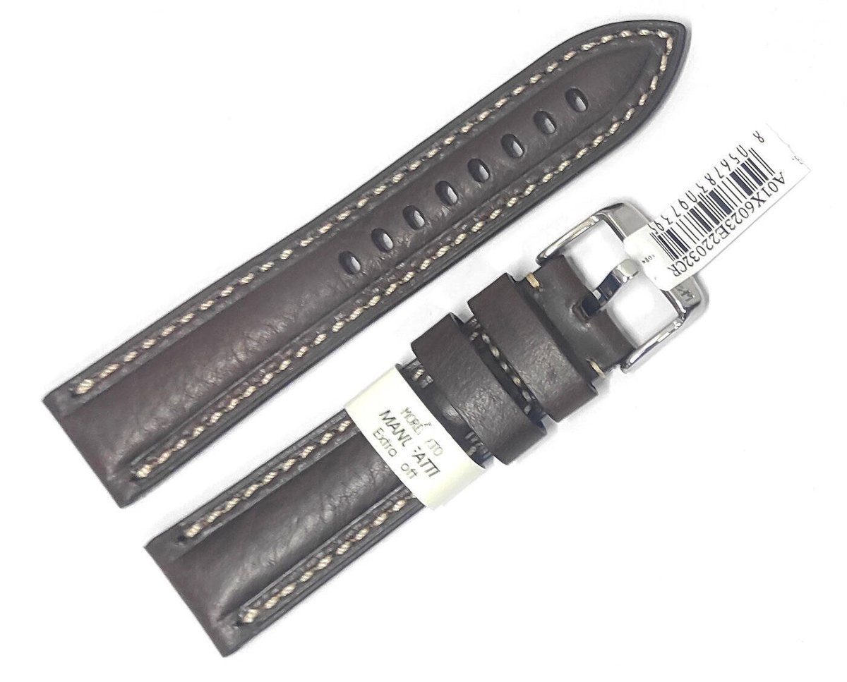 Skórzany pasek do zegarka 22 mm Morellato A01X6023E22032CR22 brązowy