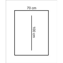 Rękaw foliowy 70x100 cm. 50 szt.