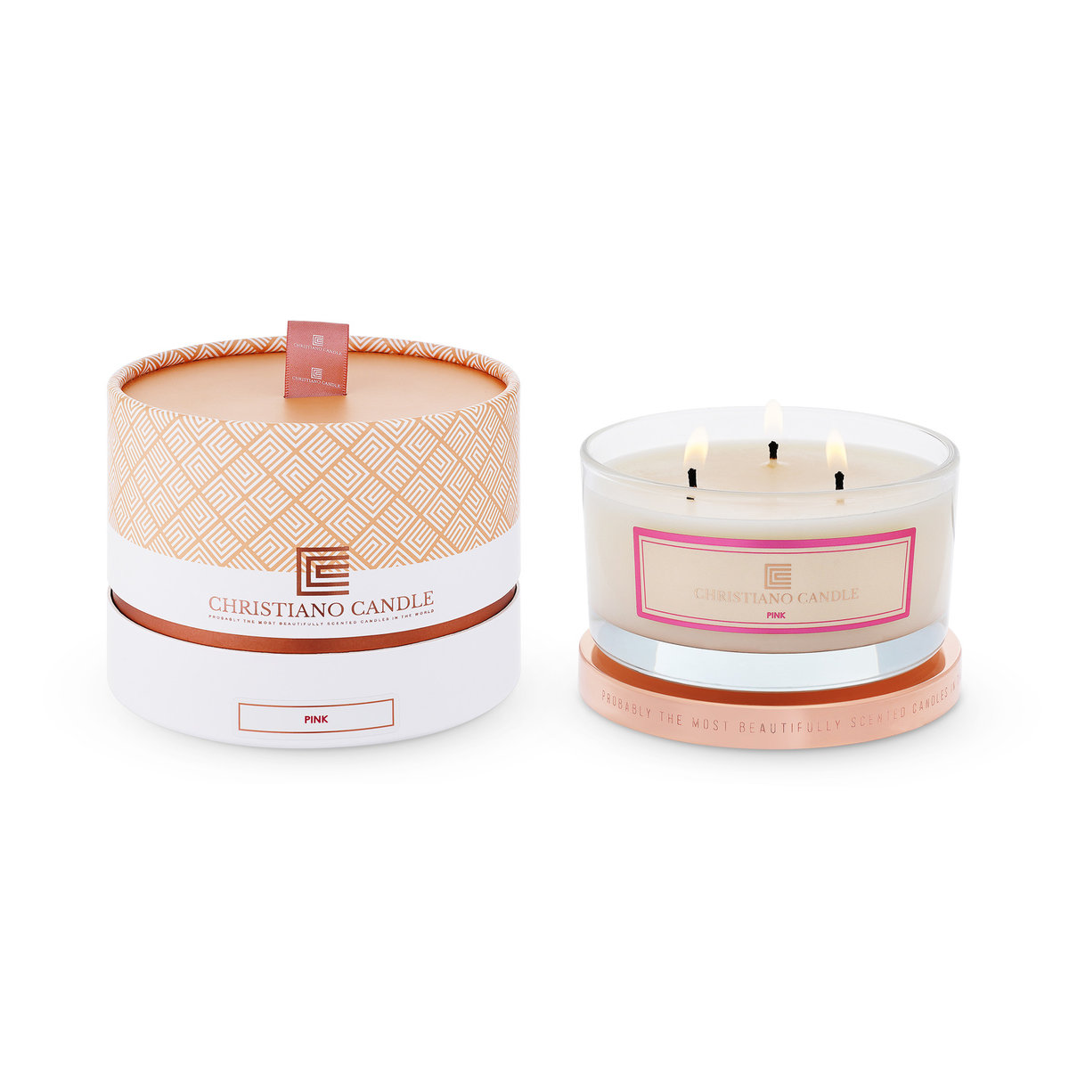 Świeca zapachowa sojowa PINK 285g