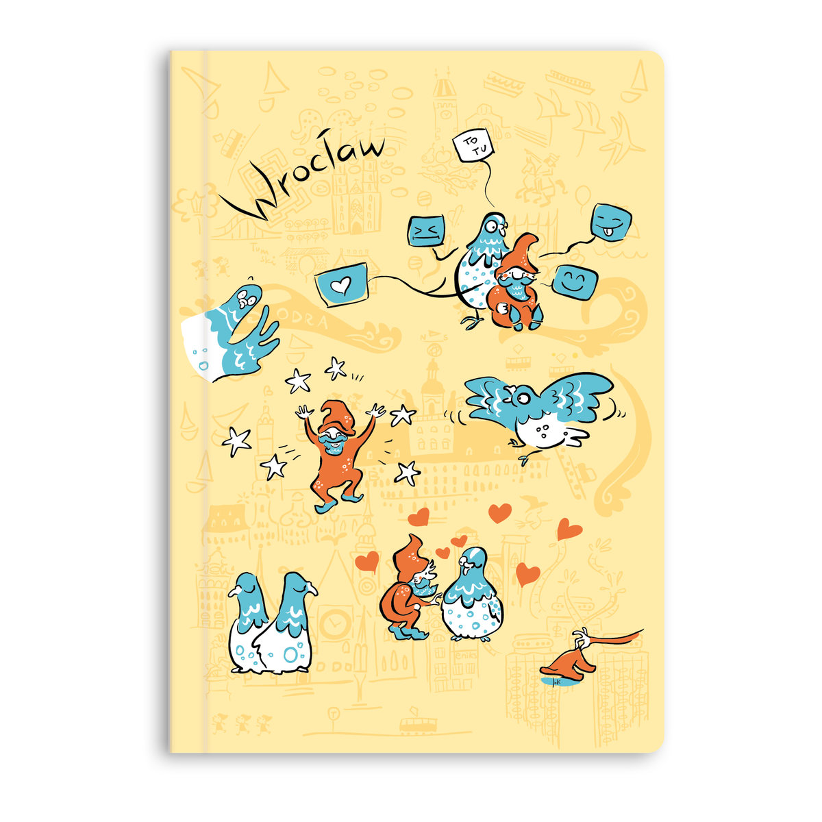 Zeszyt A5 Gliniana Kura WROCŁAW KRASNALE 60 kartek, kratka