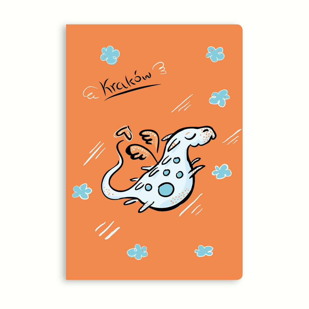 Zeszyt A5 Gliniana Kura KRAKÓW SMOK 60 kartek, kratka