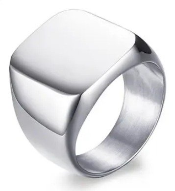 Pierścień Męskie Pasek Ze Stali Biker Sygnet